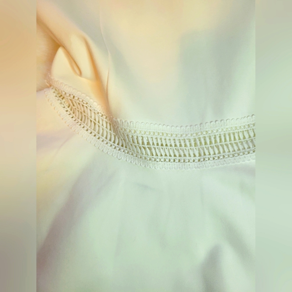 Lulu's | Martini Mama White Crochet Midi Dress | Sleeveless | Small - Picture 13 of 16
